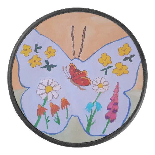 Disco De Hockey Sueño de mariposa (Anverso)