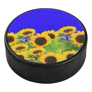 Disco De Hockey Sunflower - Libertad Ucrania Paz Bandera ucraniana