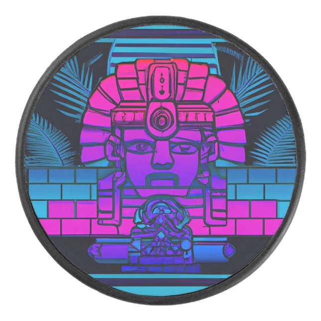 Disco De Hockey Synthwave Pharaoh (Anverso)