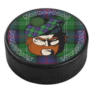 Disco De Hockey Tartán escocés de Sutherland del clan del guerre