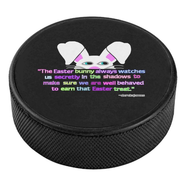Disco De Hockey Te Veo, Puck de Hockey Conejo de Pascua (3/4)
