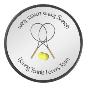 Disco De Hockey Tema del deporte del tenis personalizado