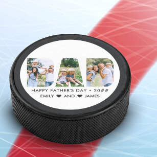 Disco De Hockey Texto de Personalizado de recorte de carta DAD