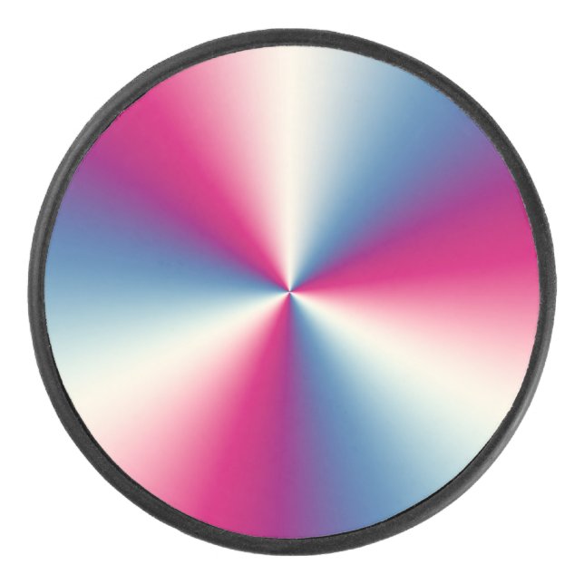 Disco De Hockey Textura metálica brillante (Anverso)