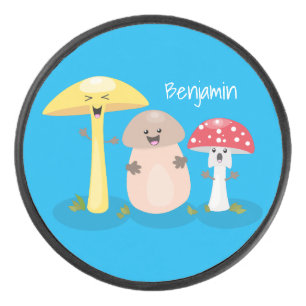 Disco De Hockey Toadstool de hongos de hongo de kawaii