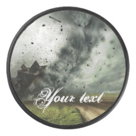 Disco De Hockey Tornado destruye la meteorología de la tormenta in