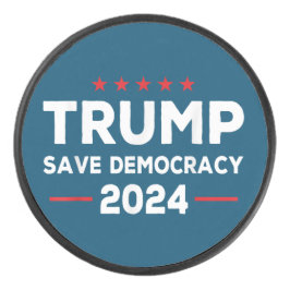 Disco De Hockey Trump salva la democracia Trump 2024