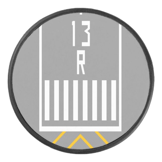 Disco De Hockey Umbral RWY 13R (Anverso)