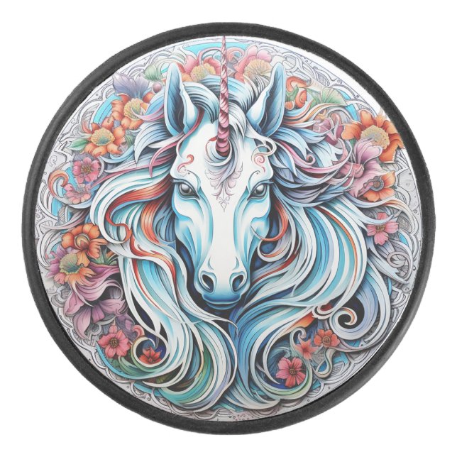 Disco De Hockey Unicornio (Anverso)