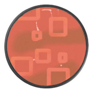 Disco De Hockey Valentine's Day Red Whimsical Geometric Abstract