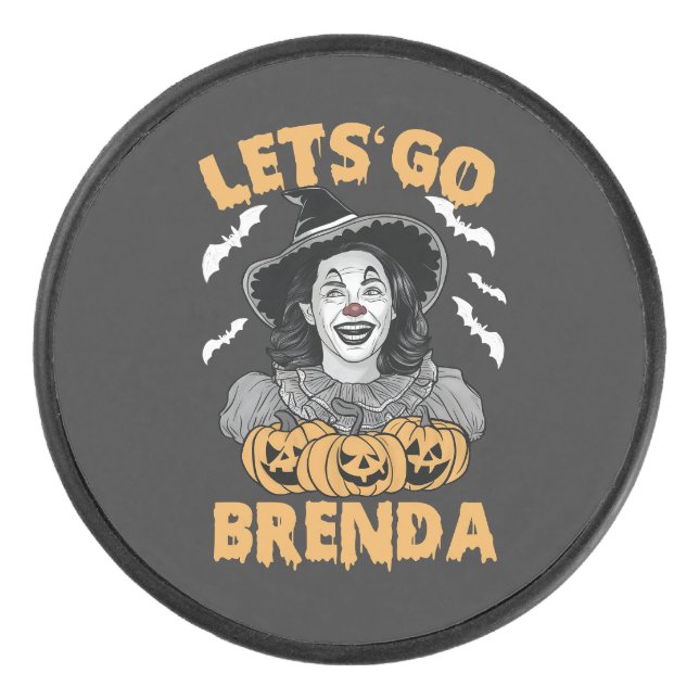 Disco De Hockey Vamos Brenda Spooky Halloween Kamala Harris (Anverso)