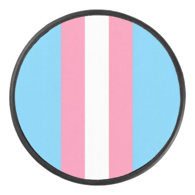 Disco De Hockey vertical trans flag hockey puck (Anverso)