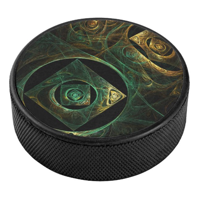 Disco De Hockey Vibraciones mágicas Resumen de arte (3/4)