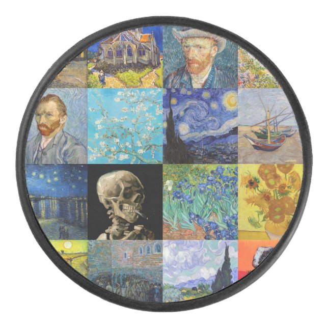 Disco De Hockey Vincent van Gogh - Piquetas maestras del mosaico (Anverso)