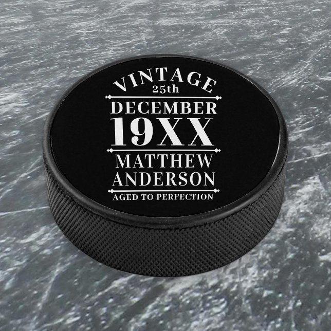 Disco De Hockey Viñeta personalizada de edad avanzada a perfección (Subido por el creador)