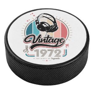 Disco De Hockey Vintage desde audífonos de 1972