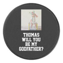 Disco De Hockey Will You Be My Godfather Godparent Proposal Sports