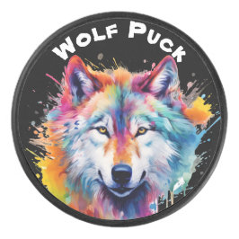 Disco De Hockey Wolf Puck Keepsake Hockey Puck