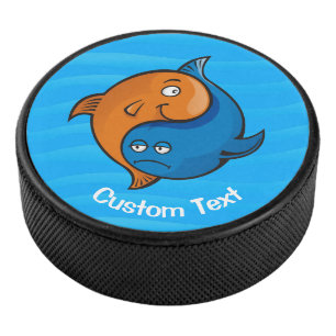Disco De Hockey Yin Yang Fish Personalizado Hockey Puck