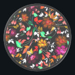 Disco De Hockey Zapatos de caña alta<br><div class="desc">Bonita textura floral vintage colorida</div>