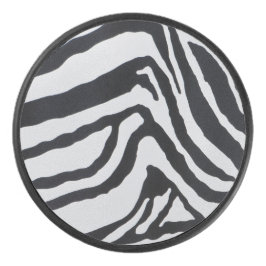 Disco De Hockey Zebra stripe pattern