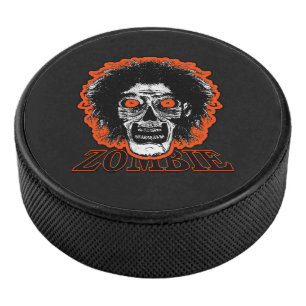 Disco De Hockey Zombie-Naranja Eyes Hair