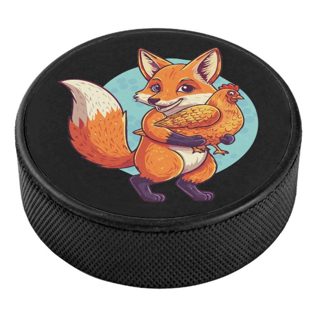 Disco De Hockey Zorro rojo (3/4)