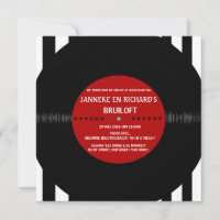 Disco de Vinilo Retro | Invitación de Boda Moderna