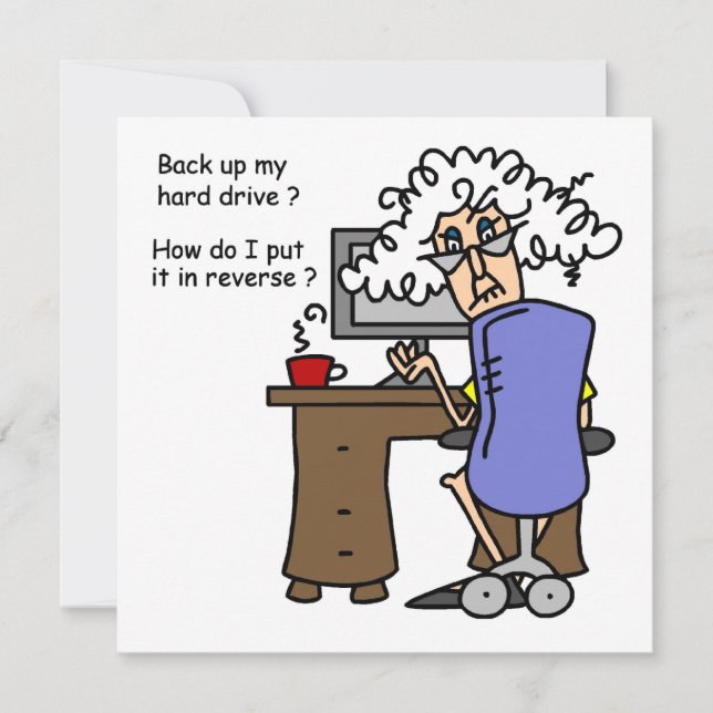 Disco duro de vuelta cómico (Anverso)