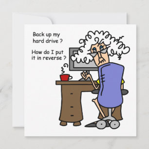 Disco duro de vuelta cómico