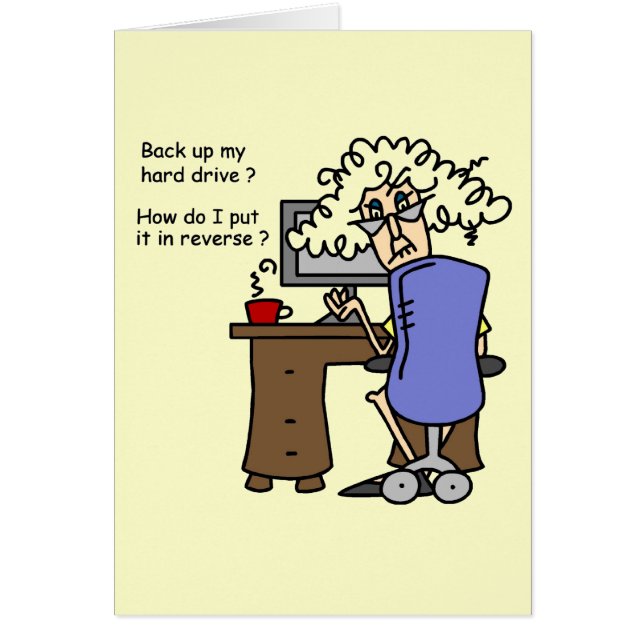 Disco duro de vuelta cómico (Frente)