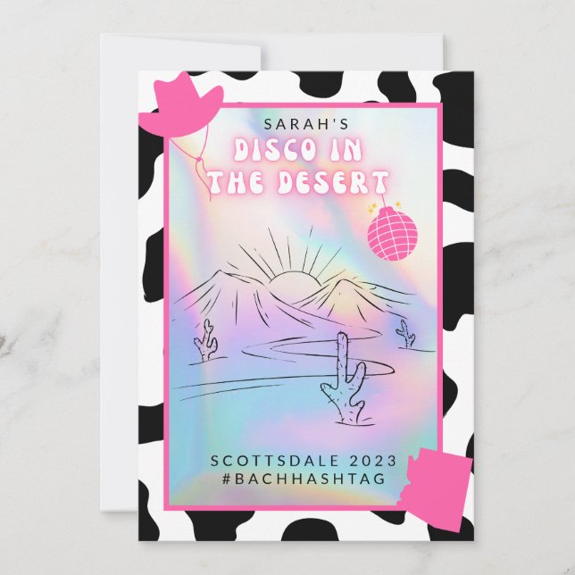 "Disco en el Desierto" Invitación de Bach en Scott (Anverso)
