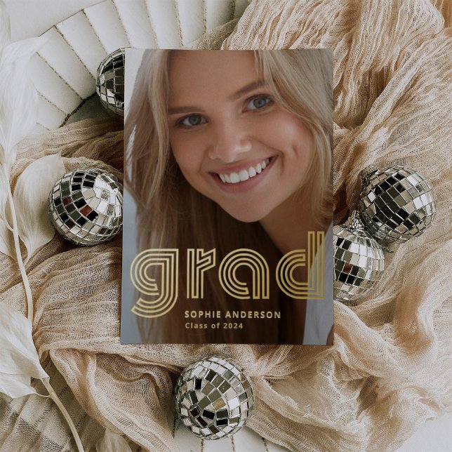 Disco Moderno | Anuncio de graduación con foto Gra (Subido por el creador)