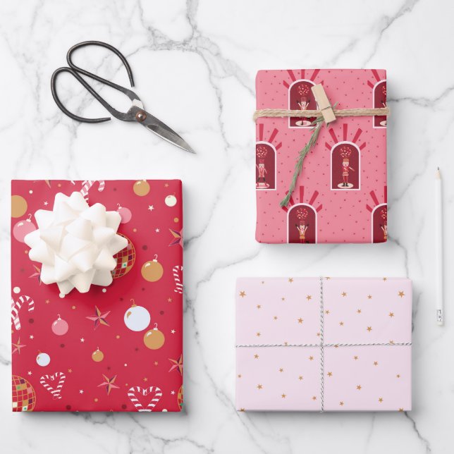 Disco Navidades envolviendo papel de hoja plana de (Anverso)