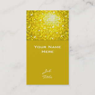 Disco Tiles Amarillo tarjeta de visita superior
