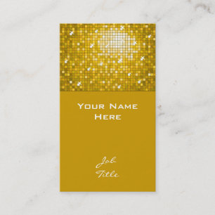Disco Tiles "Gold" tarjeta de visita top