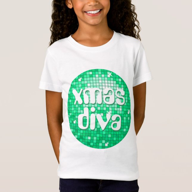 Disco Tiles Jade 'xmas diva' chicas vestidos de bl (Anverso)
