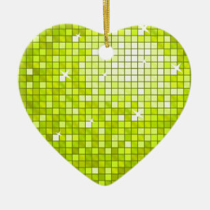 Disco Tiles Lime ornamento