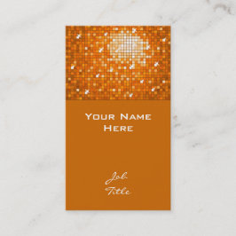 Disco Tiles Naranja tarjeta de visita superior
