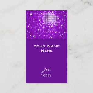Disco Tiles Purple tarjeta de negocios top