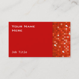 Disco Tiles Red - lado de la tarjeta de visita
