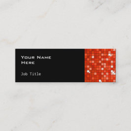 Disco Tiles Red tarjeta de negocios lateral skinny