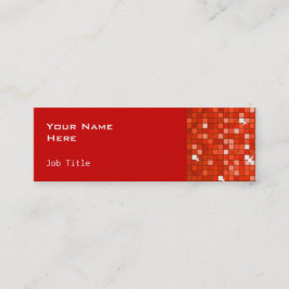 Disco Tiles Red tarjeta de negocios lateral skinny