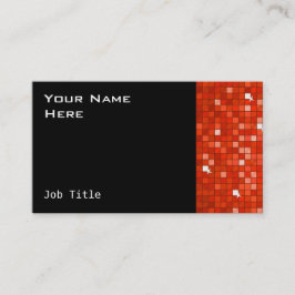 Disco Tiles Red tarjeta de visita negro
