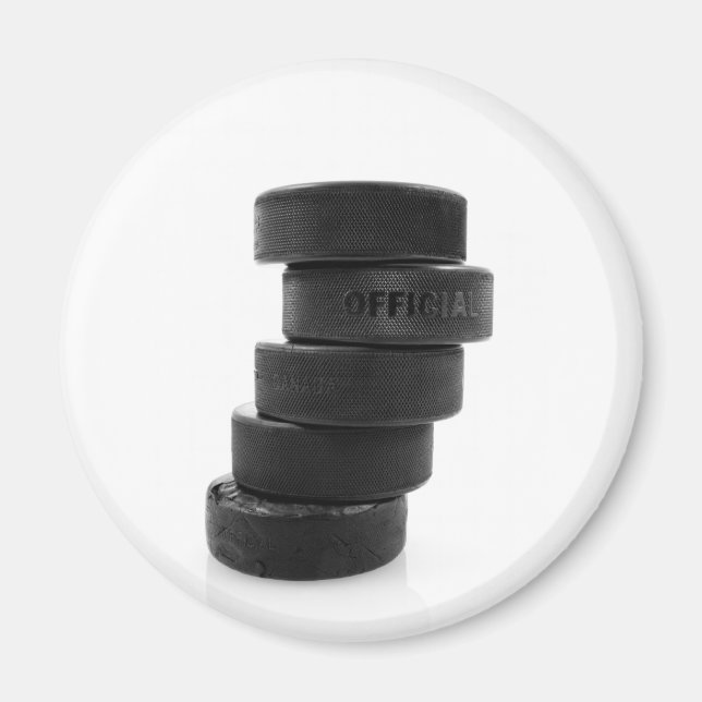 Discos de hockey sobre hielo... imán (Frente)