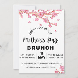 Discoteca acuática de la invitación al brunch del 
