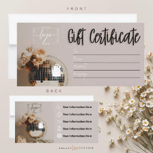 Discoteca Boho Flowers Certificado de regalo