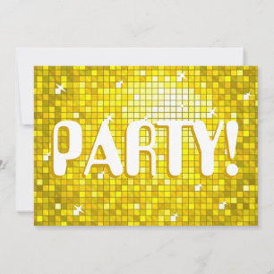 Discoteca Tiles Amarillo 'FIESTA!' invitación amel