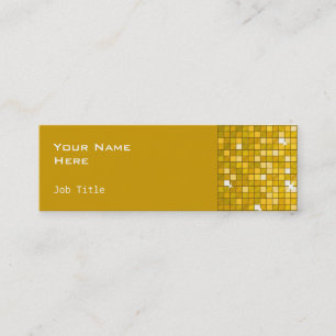 Discoteca Tiles "Gold" tarjeta de visita delgada