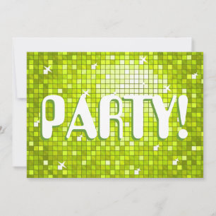 Discoteca Tiles Lime 'FIESTA!' invitación a texto 